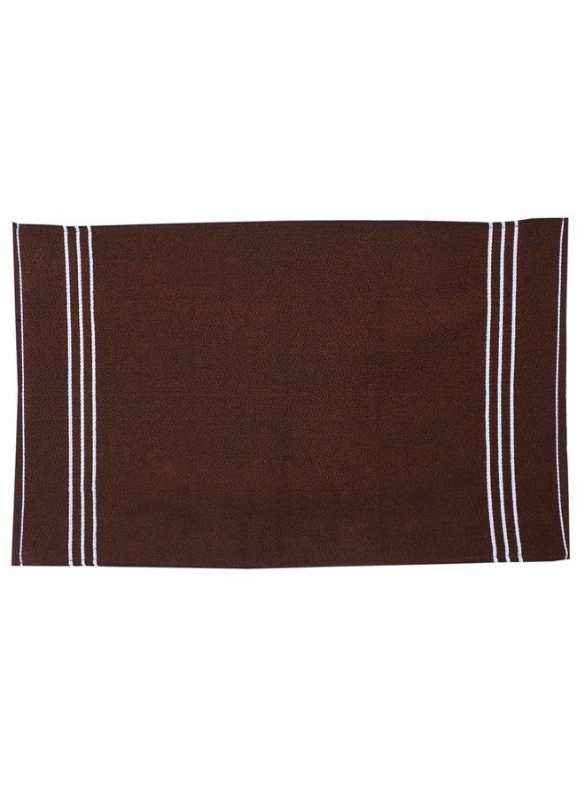 Kuber Industries Three Stripes Design Super Absorbent Cotton Hand Towel;Face Towel For Menwomen & Kidspack Of 3 (Brown)  - Image 3