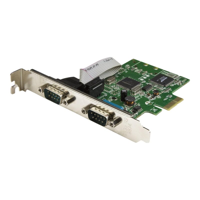Startech.com StarTech.com 2-Port PCI Express Serial Card with 16C1050 UART - RS232 Low Profile Serial Card - PCI Serial Card, TAA (PEX2S1050)  - Image 2
