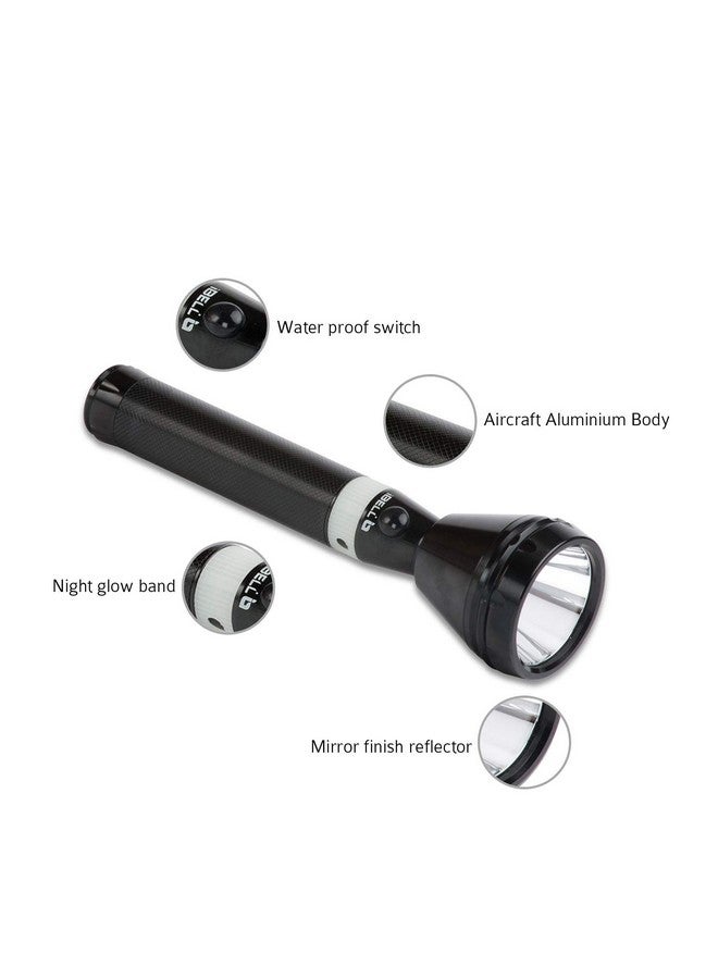 iBELL IBELL FL8348 Rechargeable Torch Flashlight, Extra Long Beam Range, Aircraft Aluminium Body, Super Bright LED Light  - Image 5