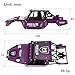 MEUS RACING Mantis24 Body with Roll Cage for Axial 124 SCX24 RC Crawler Purple - Image 4