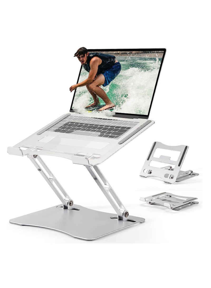 ELTRAZONE Laptop Stand，Foldable Height Lift Laptop Stand,Heat Dissipation,Ergonomic Design,Compatible with MacBook Air/Pro Dell HP XPS Lenovo Chromebook Ipad All Laptops - Image 1