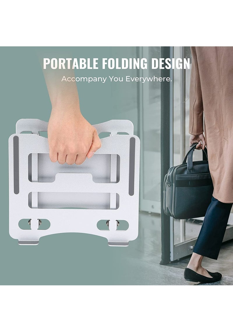 ELTRAZONE Laptop Stand，Foldable Height Lift Laptop Stand,Heat Dissipation,Ergonomic Design,Compatible with MacBook Air/Pro Dell HP XPS Lenovo Chromebook Ipad All Laptops - Image 5