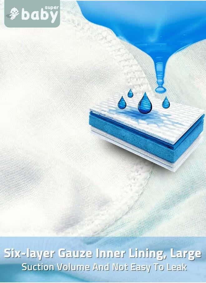 SuperBaby 2 Piece Potty Training Underwear, 6 Layers Breathable Cotton Absorbent Trainer Pants for Toddler Baby Boys Girls Waterproof - Image 4