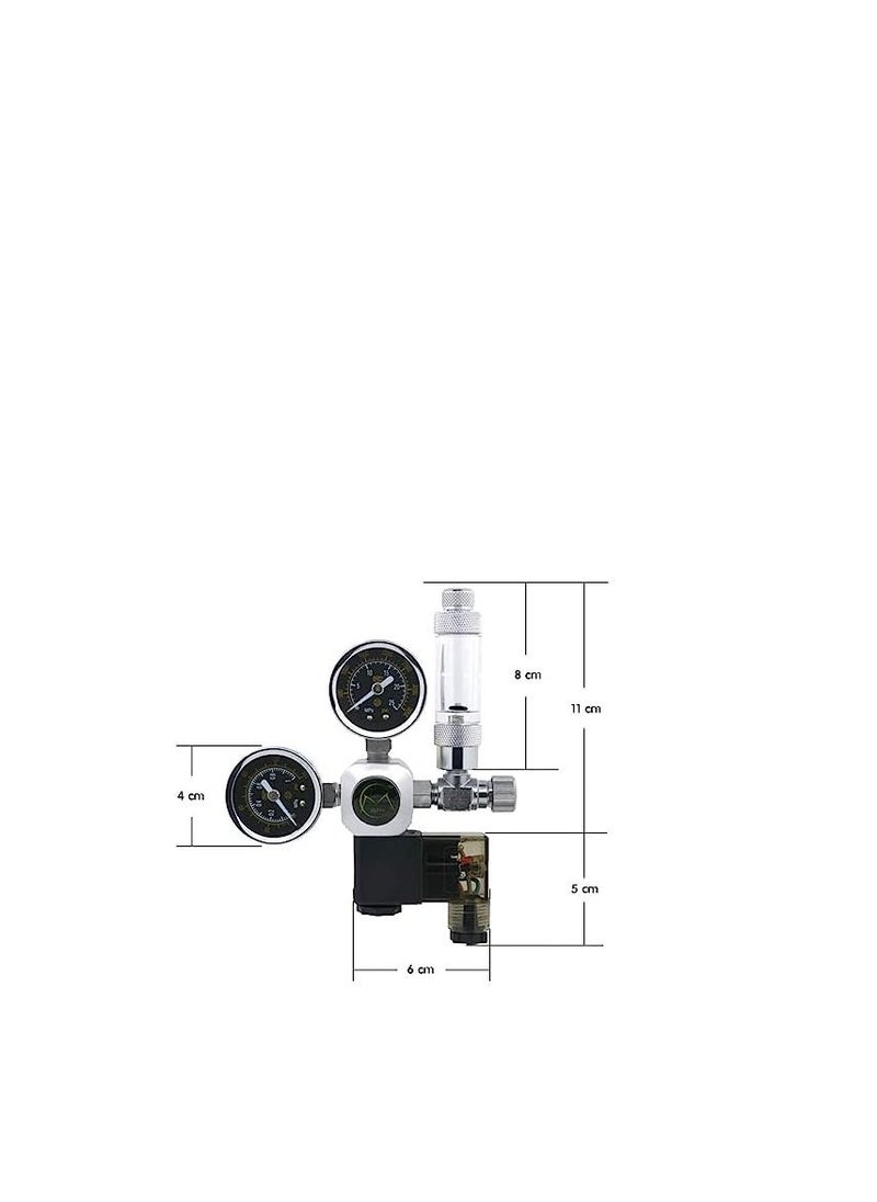 Generic - Mufan Dual Gauge Co2 Regulator with Solenoid and Bubble Counter - Image 1