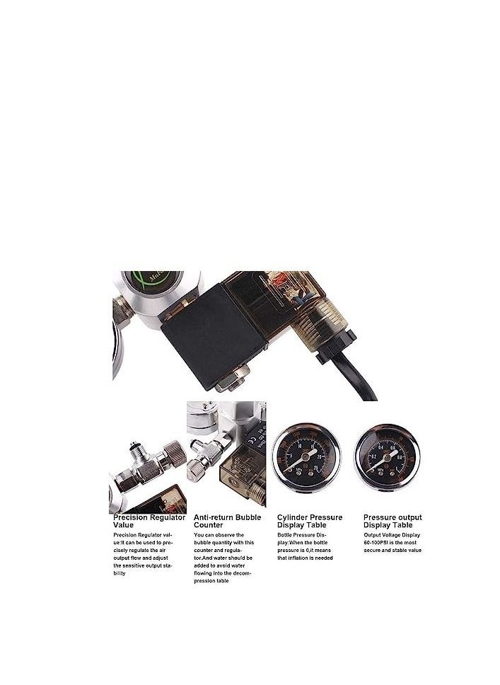 Generic - Mufan Dual Gauge Co2 Regulator with Solenoid and Bubble Counter - Image 1