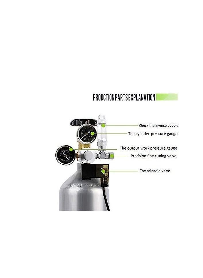 Generic - Mufan Dual Gauge Co2 Regulator with Solenoid and Bubble Counter - Image 1