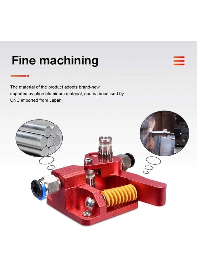 BIQU N-O Bigtreetech 3D Printer Upgrade Dual Gear Extruder, MK8 extruder Dual Driver Metal extruder kit CR-10S Pro/CR-10/CR-10S/Ender3/Ender 3 pro 1.75mm Filament - Image 3