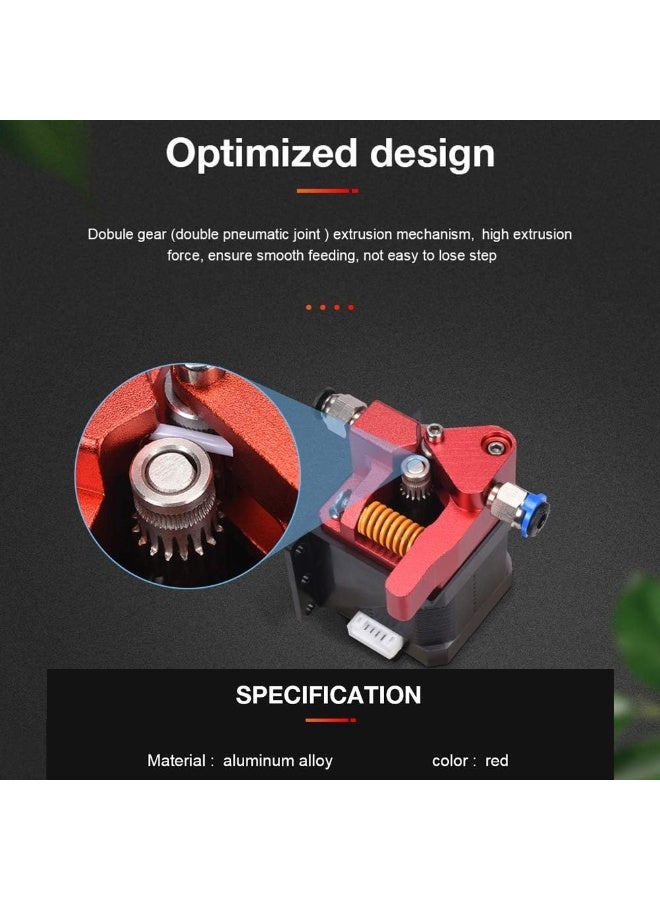 BIQU N-O Bigtreetech 3D Printer Upgrade Dual Gear Extruder, MK8 extruder Dual Driver Metal extruder kit CR-10S Pro/CR-10/CR-10S/Ender3/Ender 3 pro 1.75mm Filament - Image 4