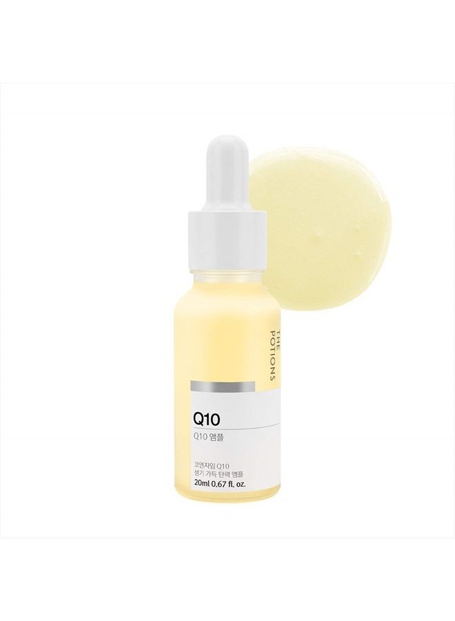 THE POTIONS Q10 Ampoule for Face l Antioxidant and Collagen Support l Korean Skincare, Cruelty-free, Hypoallergenic - 20ml - Image 1