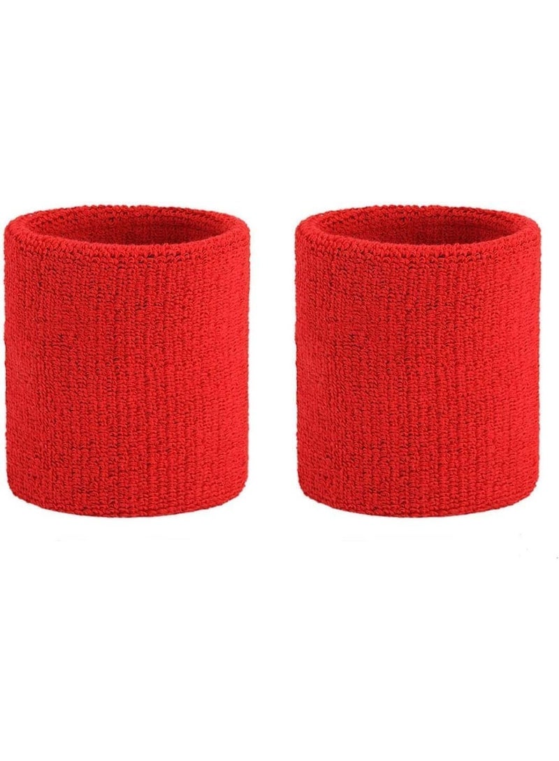 Joker Red Sweat Resistant Wristbands for Hands, Wrists, and Exercises - Image 1
