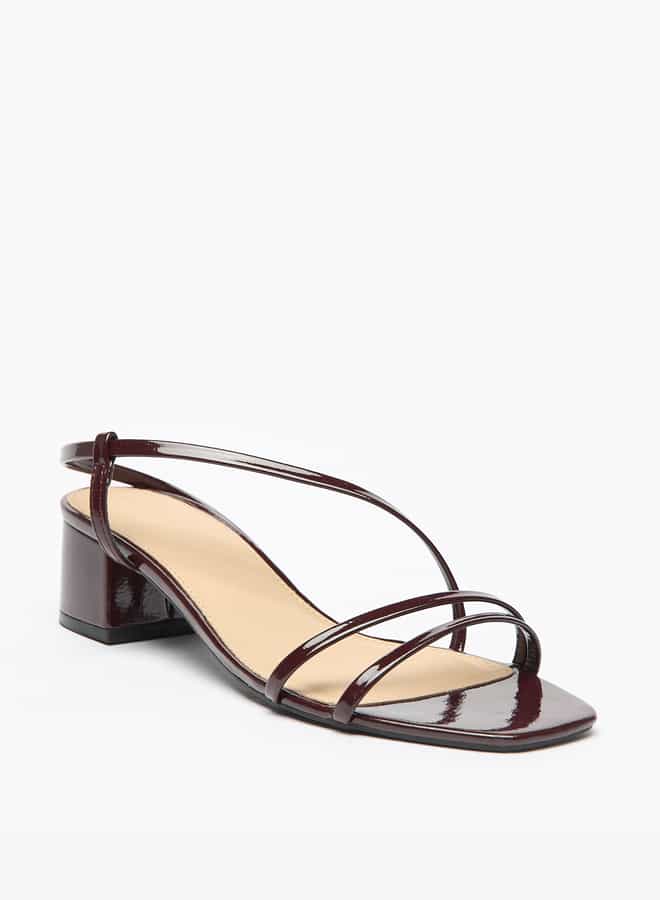 Flora Bella By Shoexpress Women Strappy Slip-On Sandals with Block Heels  - Image 1