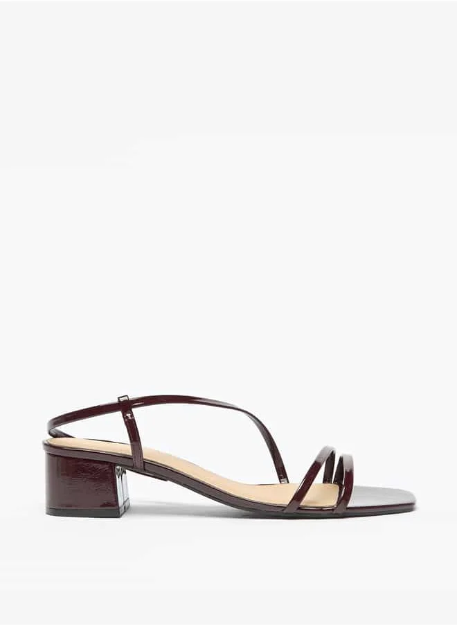 Flora Bella By Shoexpress Women Strappy Slip-On Sandals with Block Heels