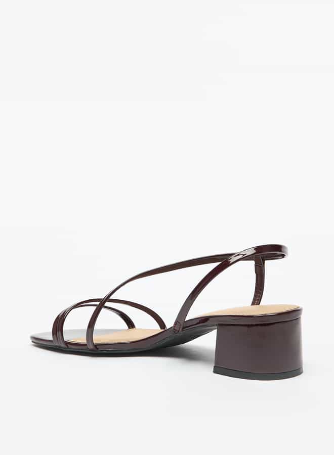Flora Bella By Shoexpress Women Strappy Slip-On Sandals with Block Heels  - Image 2