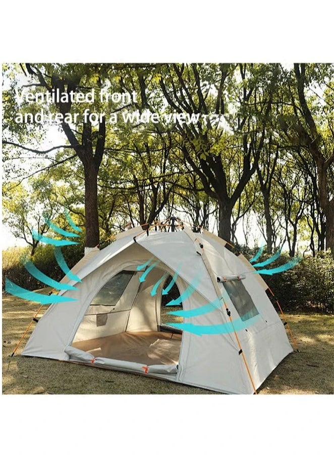 Snooe Double Camping Tent,Automatic Tent,Waterproof Breathable Removable Instant Tent,Quick Setup and Storage,Suitable for Beach/Camping/Family/Outdoor Family Tent  - Image 5