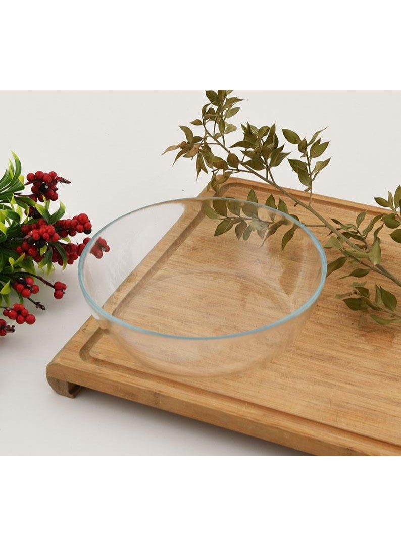 Paşabahçe Pasabahce Iconic Glass Bowl 1110ml – 18.4 cm Large Clear Multi-Purpose Serving Bowl – Premium Table & Kitchen Bowl – 1206405 - Image 2