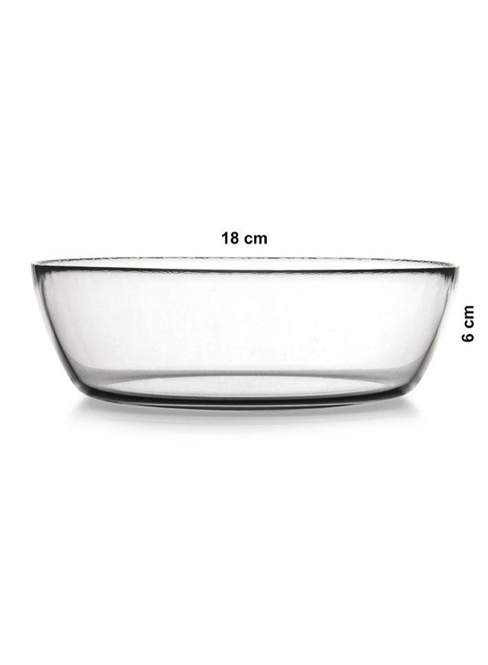 Paşabahçe Pasabahce Iconic Glass Bowl 1110ml – 18.4 cm Large Clear Multi-Purpose Serving Bowl – Premium Table & Kitchen Bowl – 1206405 - Image 3