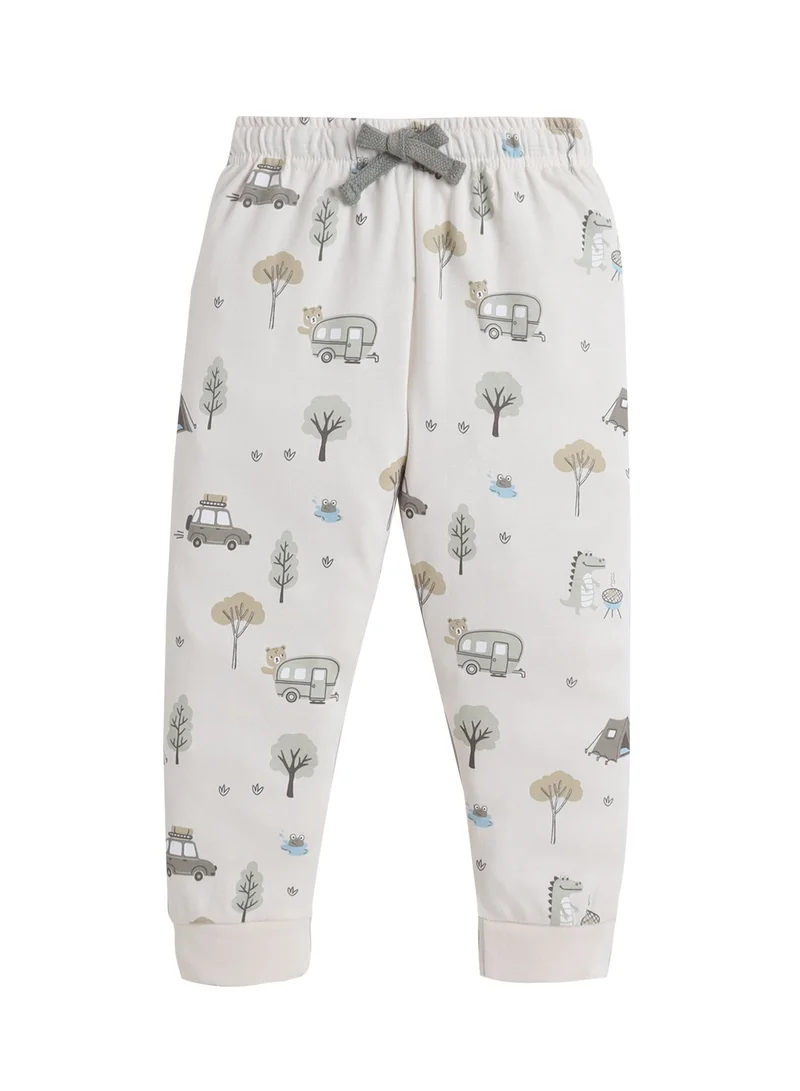 victor and jane Infant Boys Animal Character Print Cotton Pajama Set – T-Shirt & Pajama Pants Nightwear