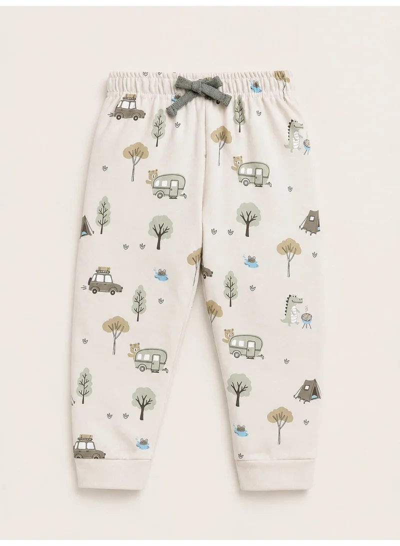 Victor And Jane  Infant Boys Animal Character Print Cotton Pajama Set – T-Shirt & Pajama Pants Nightwear for Men | Best Price UAE