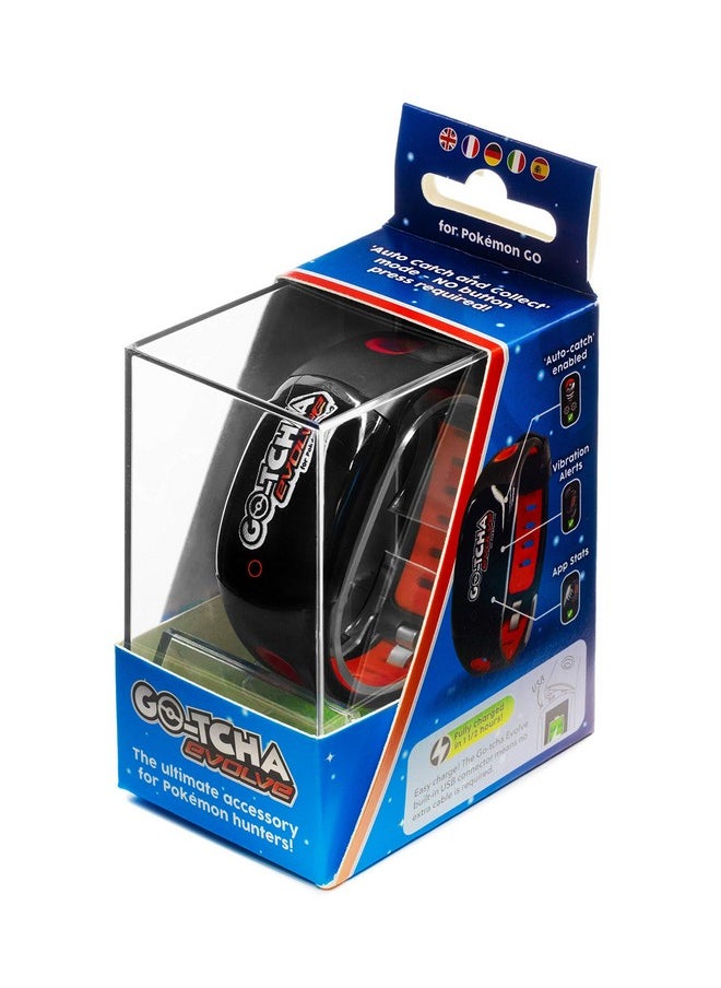 Datel - Gotcha Evolve Ledtouch Wristband Watch For Pokemon Go With Auto Catch And Auto Spin Blackred - Image 1