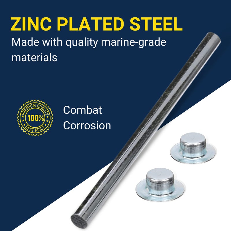 Tie Down Engineering 86031 Roller Shaft - 13-1/4 inch x 5/8 inch, Silver - Image 4