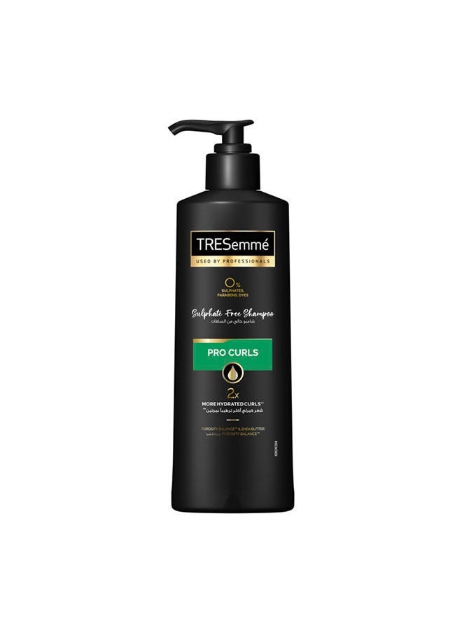 Tresemme Pro Curls Shampoo 250 ML+ Conditioner 250 ML with Porosity Balance™ & Shea Butter for 2x More Hydrated Curls, Free from Sulphates, Parabens & Dyes - Image 2