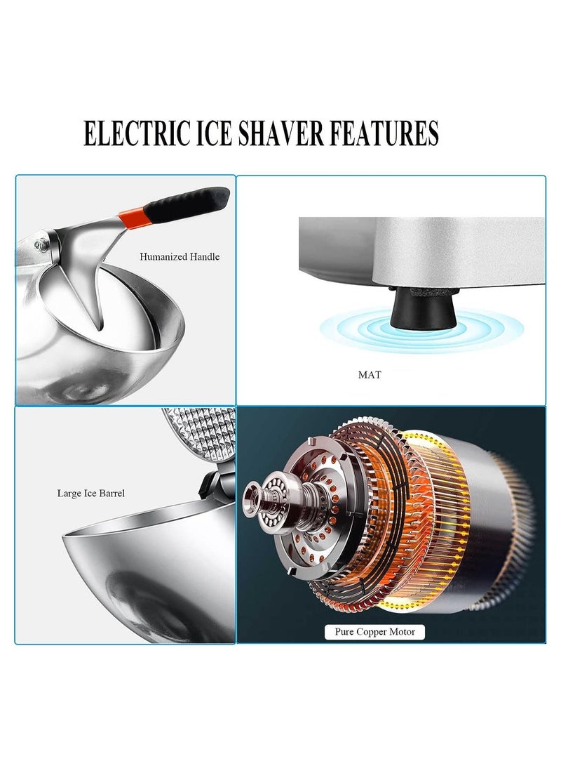 Cool Baby Electric Ice Crusher Ice Shaver for Home & Commercial Use Household Snow Cone Maker Dual Blades  - Image 4