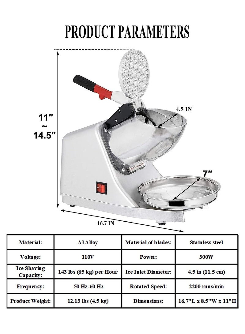 Cool Baby Electric Ice Crusher Ice Shaver for Home & Commercial Use Household Snow Cone Maker Dual Blades  - Image 5