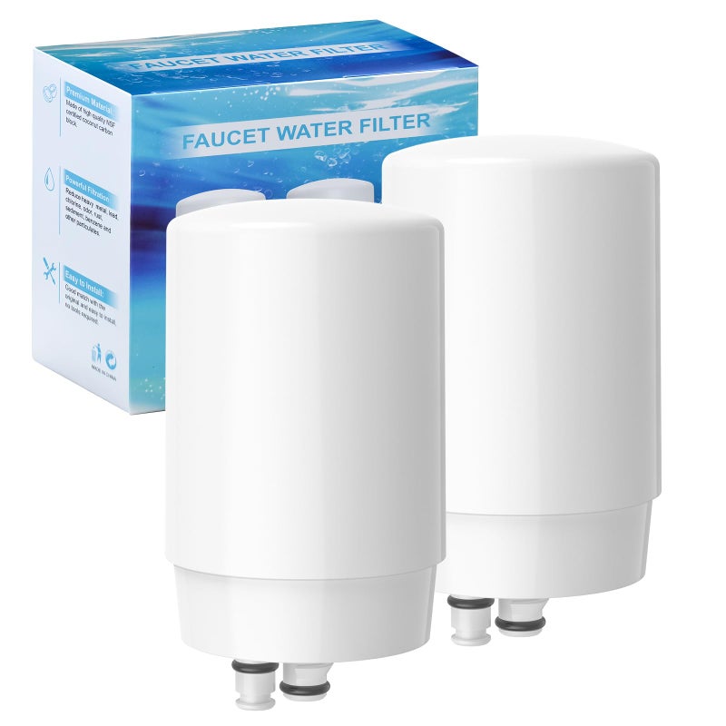 2pack Faucets Filter Cartridge Replacement Compatible with Brita Faucet Water Filtration System Brita 36311 36313 FR200 FF100