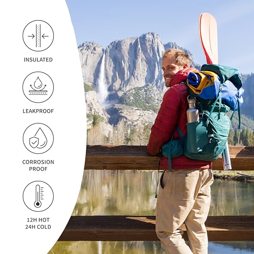 Bambaw 32 oz Water Bottle | Insulated Water Bottles | Water Bottle Stainless Steel | Insulated Travel Water Bottle | Insulated Water Bottle | Stainless Steel Water Bottles | 1 Liter Water Bottles - Image 3
