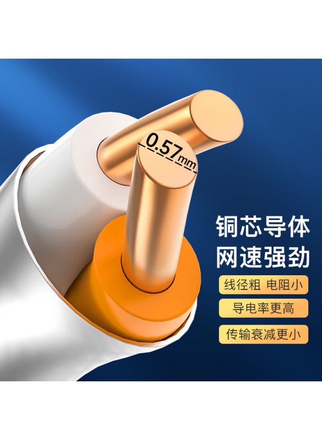 Choseal Cat6a Class Ten Gigabit Anti-interference Shielded Network Cable With Double Shielding For Engineering And Home Network Installation Orange 305m Qs2669ct305 - Image 1