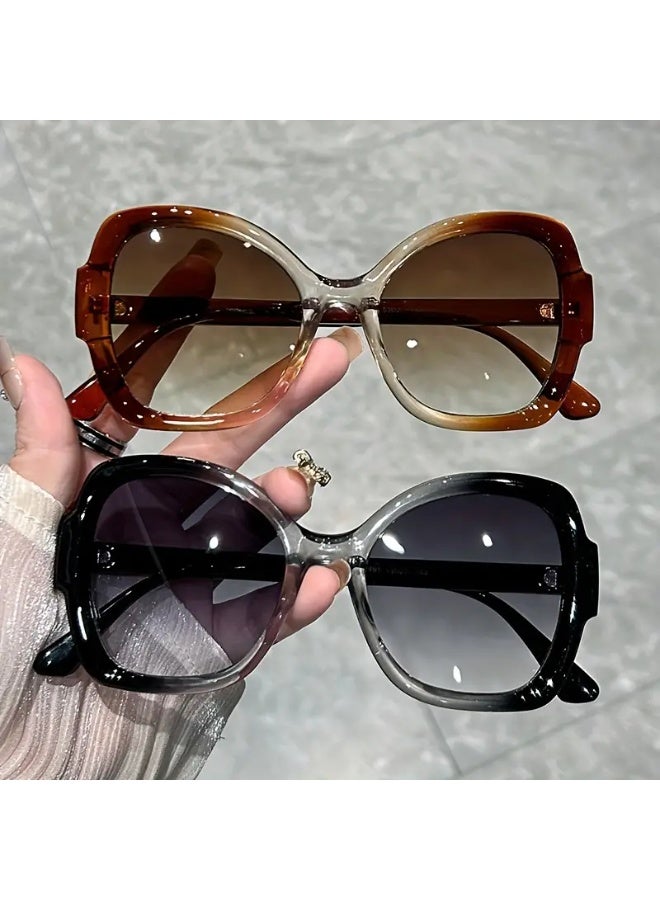 SCENT HOUSE Women's Fashion Sunglasses Large Frame Sunglasses Includes Eyeglass Case - Image 3