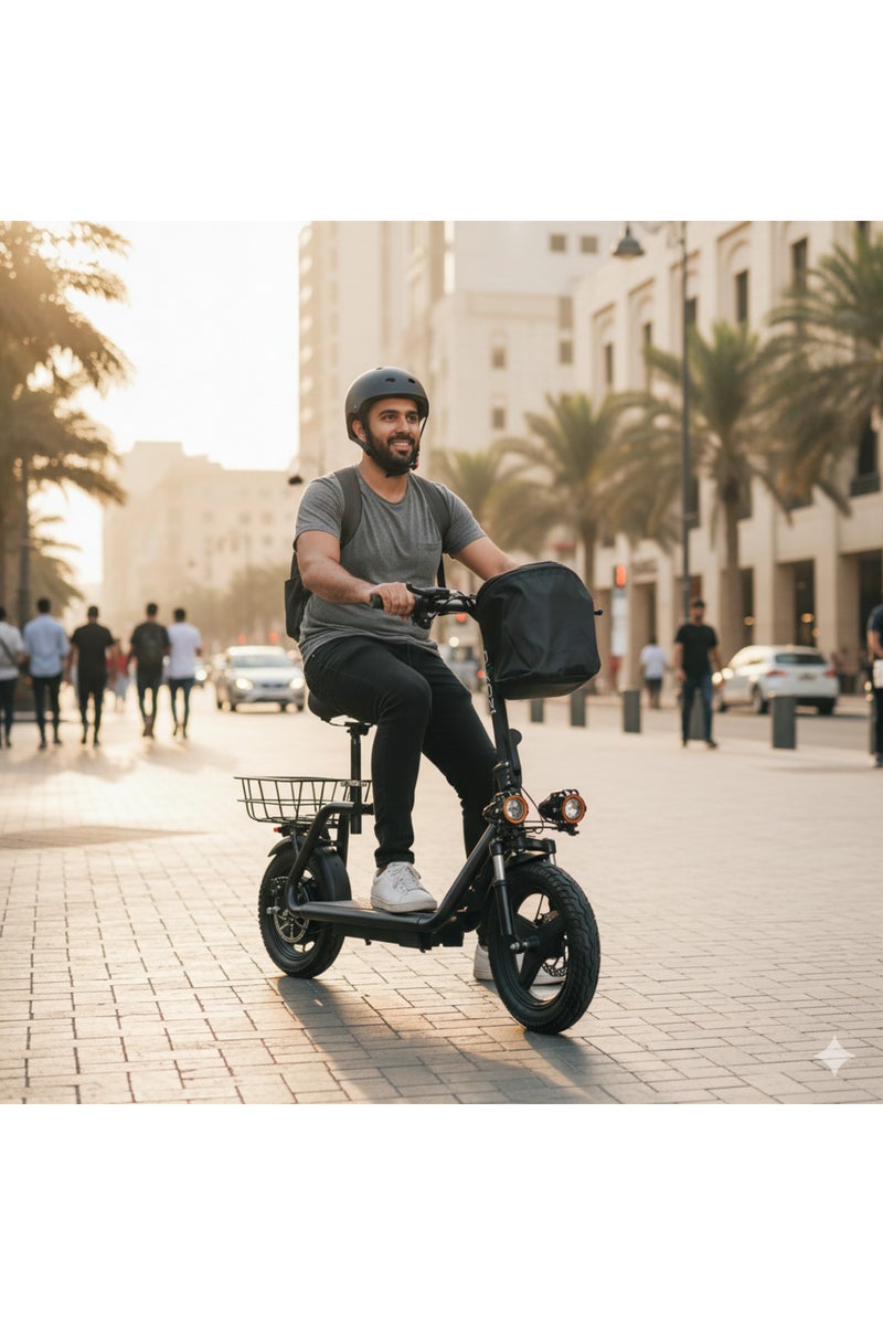 NIYAZI 14-Inch Black Abu Sala Scooter for Men - Image 1