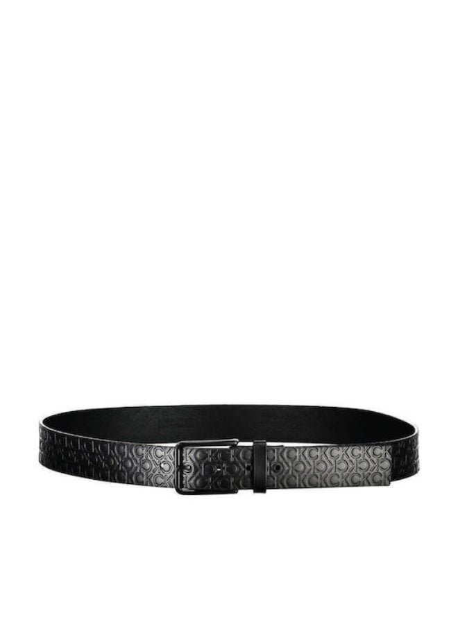 حزام رجالي من كالفن كلاين مصنوع من الجلد باللون الاسود - Image 3