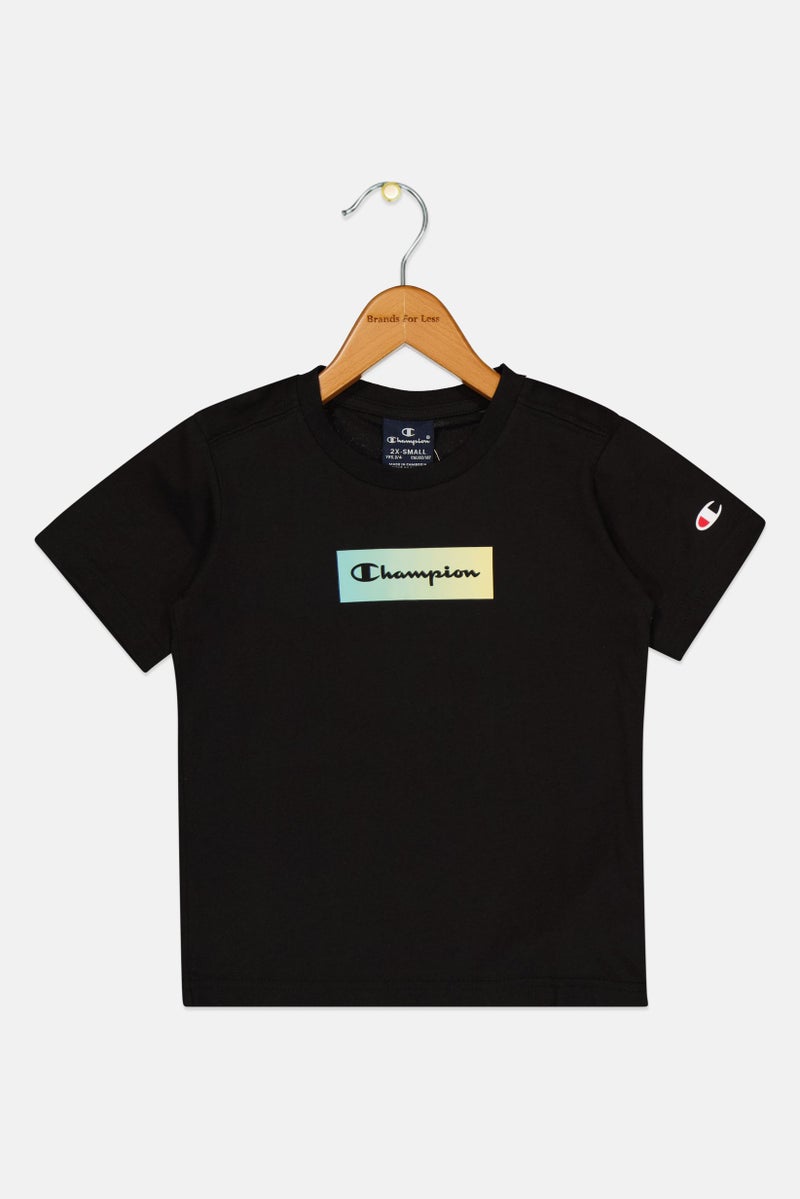 Champion Toddlers Boy Regular Fit Short Sleeve Outdoor T-shirt, Black - Image 2