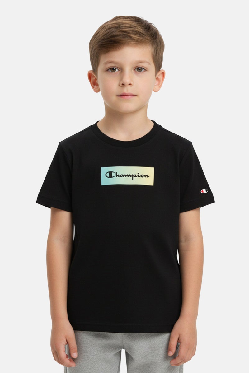 Champion Toddlers Boy Regular Fit Short Sleeve Outdoor T-shirt, Black - Image 1