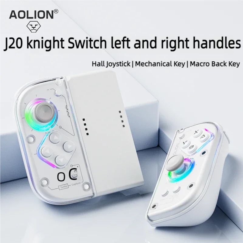 Aolion J20 Pro Knight Wireless Gamepad with Left/Right Switch, Hall Joystick, Motion Sensing for Nintendo Switch with Case - Image 2