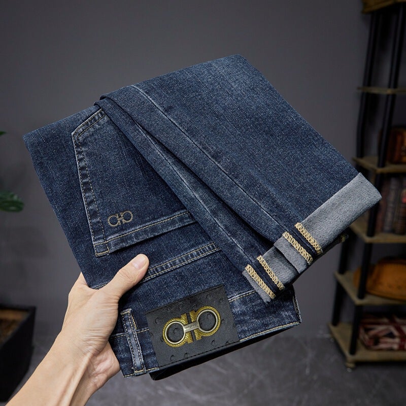 Unisex Classic Denim Jeans Loose Fit Daily Outdoor Wear - Image 5