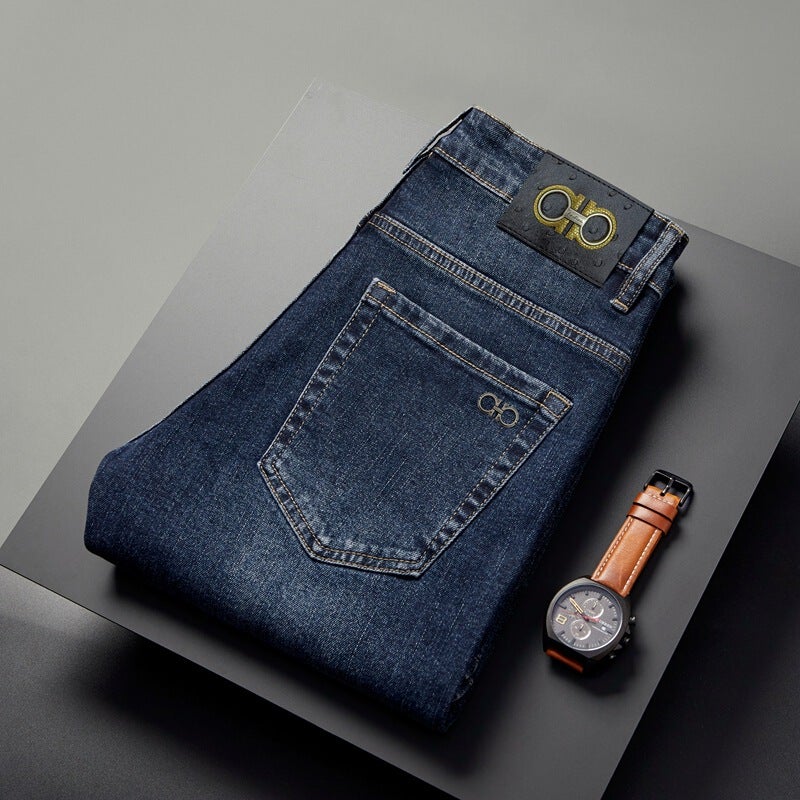 Unisex Classic Denim Jeans Loose Fit Daily Outdoor Wear - Image 4