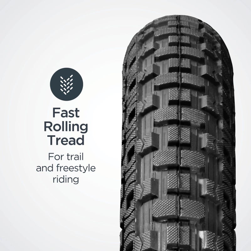 SCHWINN إطار دراجة شوان القابل للتضخم مع كيفلار (أسود، 20 × 2.12 بوصة) - Image 3