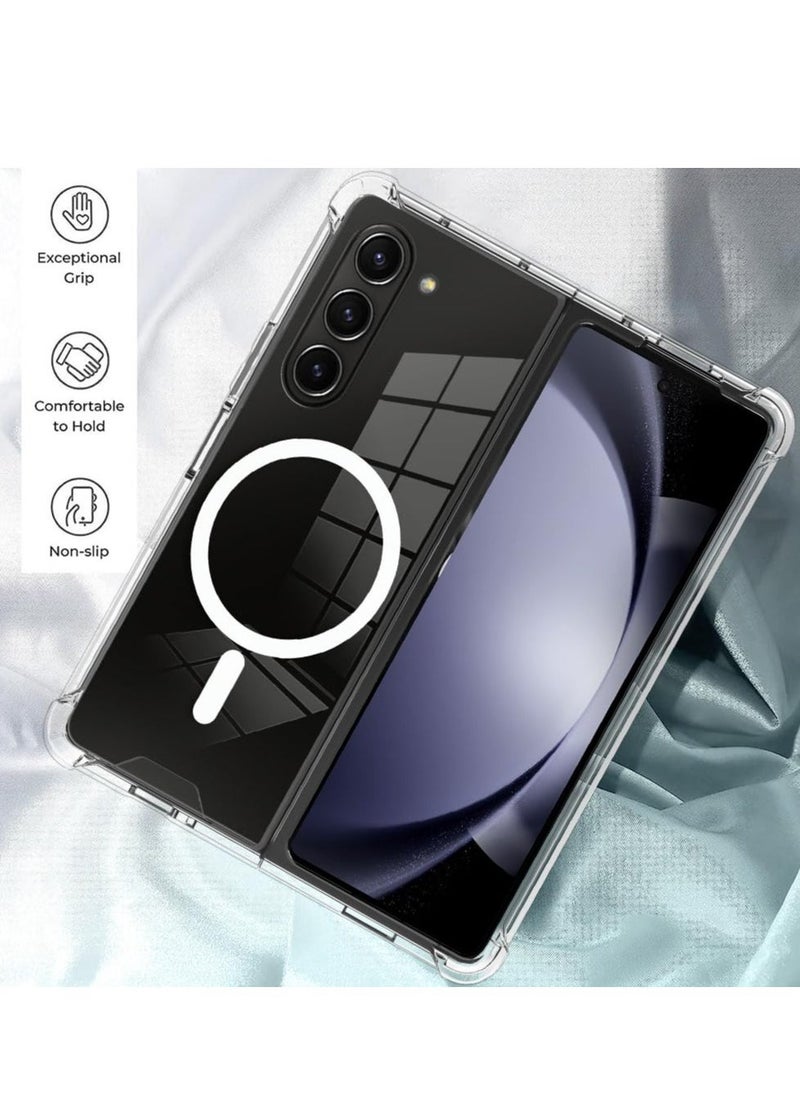 Raxoom ELTRAZONE Transparent PC Case for Samsung Galaxy Z Fold6 – Scratchproof and MagSafe Compatible with Clear Protection - Image 2