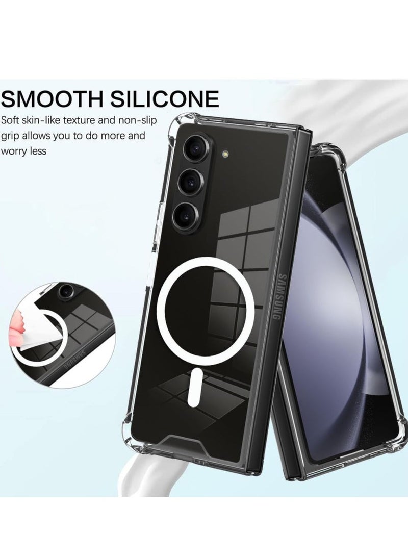 Raxoom ELTRAZONE Transparent PC Case for Samsung Galaxy Z Fold6 – Scratchproof and MagSafe Compatible with Clear Protection - Image 3