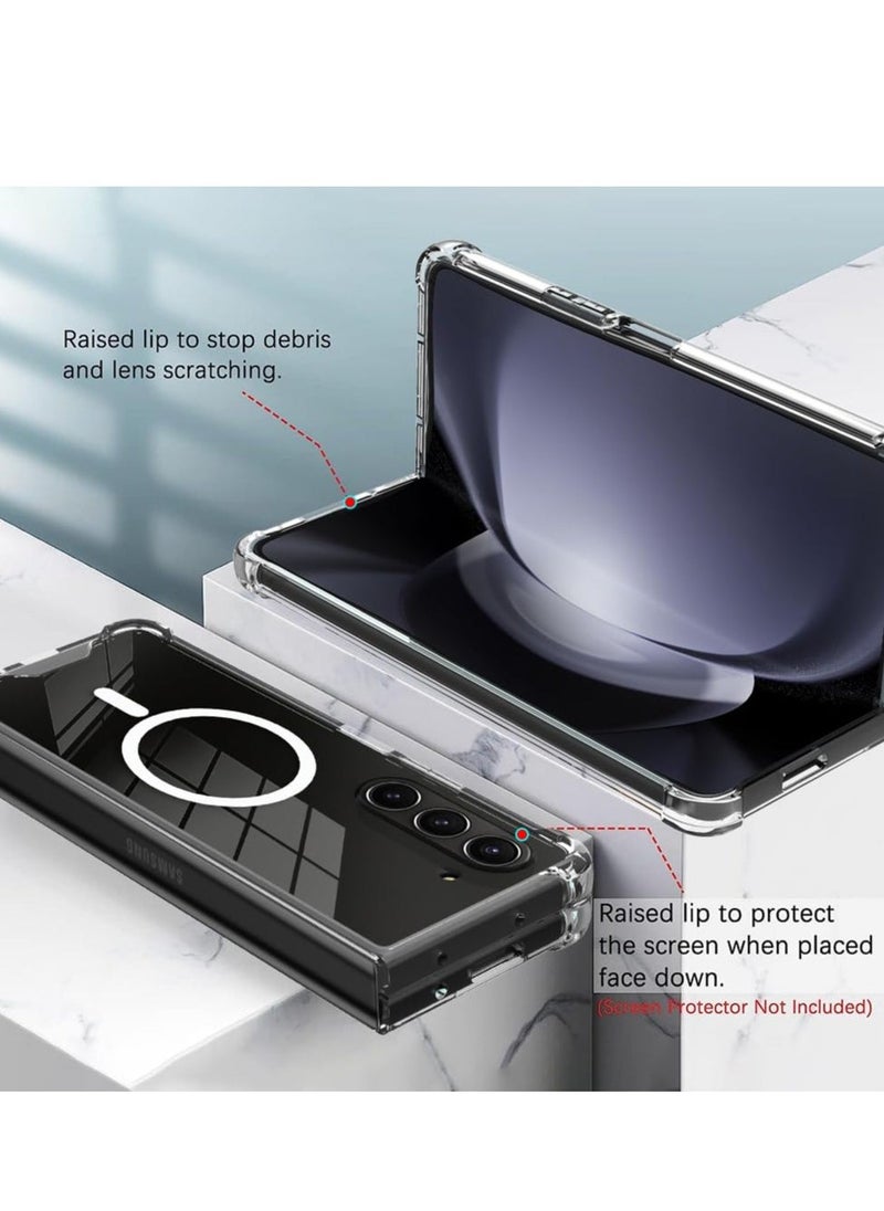 Raxoom ELTRAZONE Transparent PC Case for Samsung Galaxy Z Fold6 – Scratchproof and MagSafe Compatible with Clear Protection - Image 4