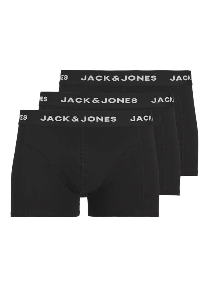 JACK & JONES 3 Pack Logo Band Trunks