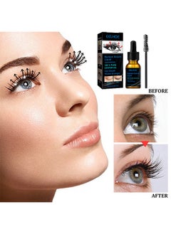 EELHOE Eyelash Growth Liquid 10ML, 100% Pure Organic Castor Oil Essence, Natural Eyebrows Eyelashes Extensions Enhancer Hair Skin Moisturizer  - Image 5