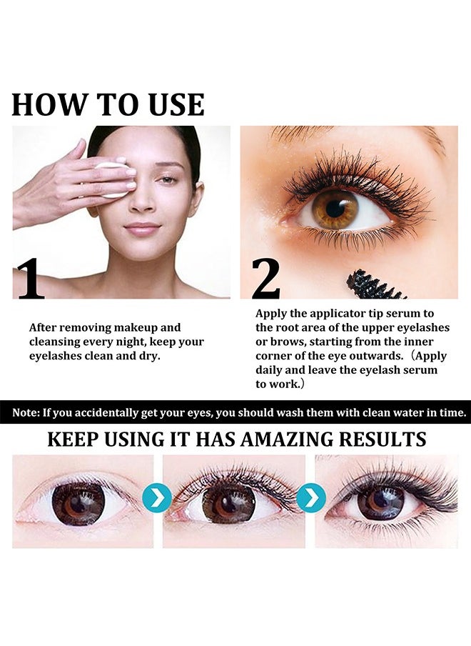 EELHOE - Eyelash Growth Liquid 10ML, 100% Pure Organic Castor Oil Essence, Natural Eyebrows Eyelashes Extensions Enhancer Hair Skin Moisturizer - Image 1