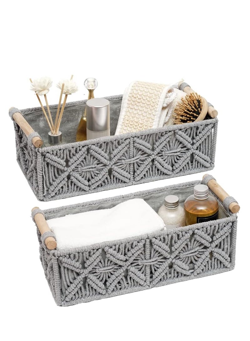 انتيكيانو علب تخزين مكرمية - Image 1