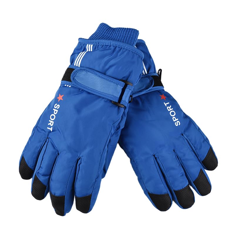 OVOY Kids-Winter-Ski-Snow-Gloves (5-10 Years) - Windproof Warm Gloves for Boys & Girls | Skiing, Snowboarding & Cycling