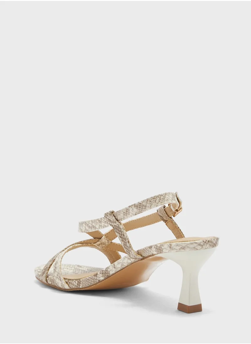 ELLA Front Cross Strap Slingback Sandal