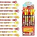 TINYMILLS 24 Pcs Fire Trucks Multi Point Stackable Pencilwith Eraser for Fire Truck Birthday Party Favor Prize Carnival Goodie Bag Stuffers Classroom Rewards - Image 3