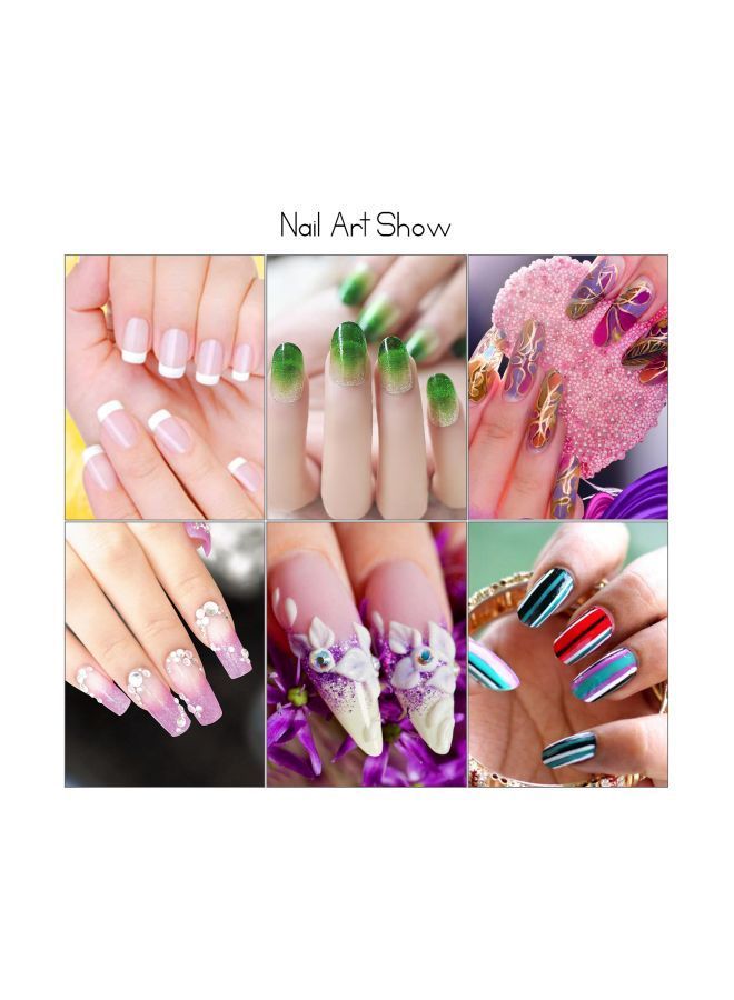 NIBEMINENT 10-Piece Acrylic Nail Brush Set multicolour - Image 3